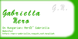 gabriella mero business card